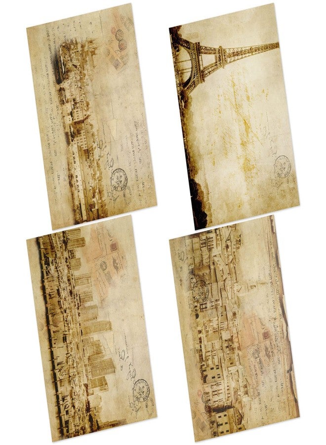 CrafTangles Decoupage Paper Pack - Vintage Destinations 1 (A4) - 4 sheets - Image 1
